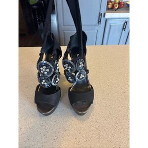 Bakers platform heels, wrap ankle